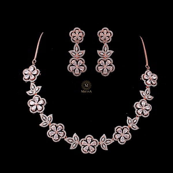 Neysa CZ Designer Necklace Set