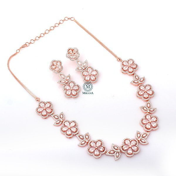 Neysa CZ Designer Necklace Set