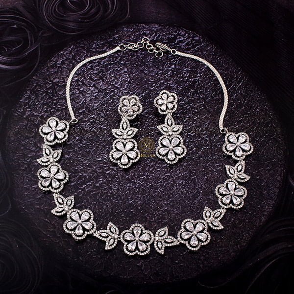 Neysa CZ Designer Necklace Set