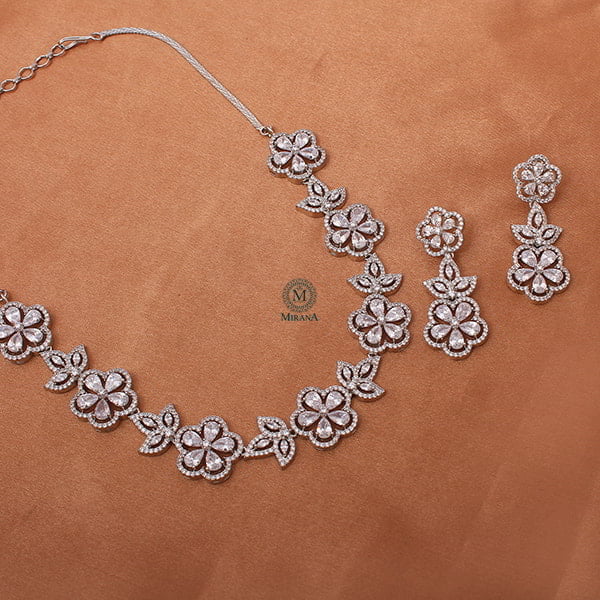 Neysa CZ Designer Necklace Set