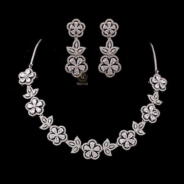 Neysa CZ Designer Necklace Set