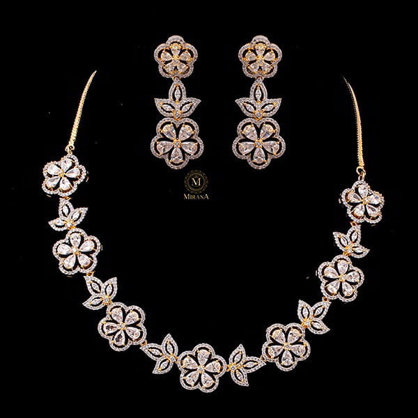 Neysa CZ Designer Necklace Set