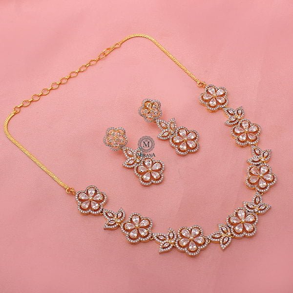 Neysa CZ Designer Necklace Set