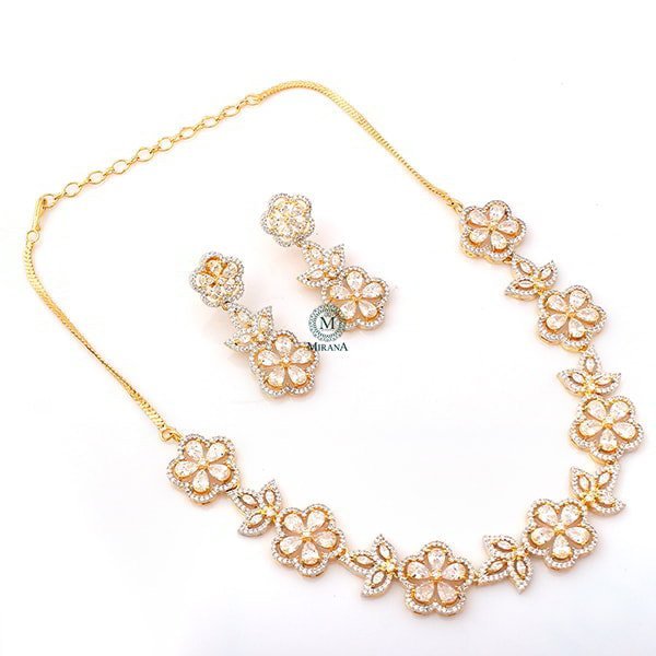 Neysa CZ Designer Necklace Set