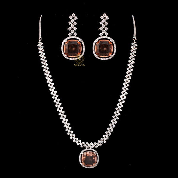 Nomisha Champagne Color Necklace Set