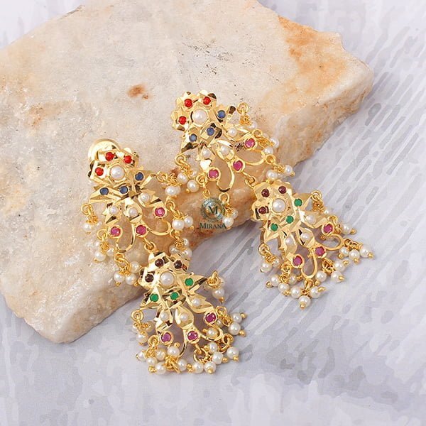 Diya Rajwadi Multi Color Jadau Necklace Set