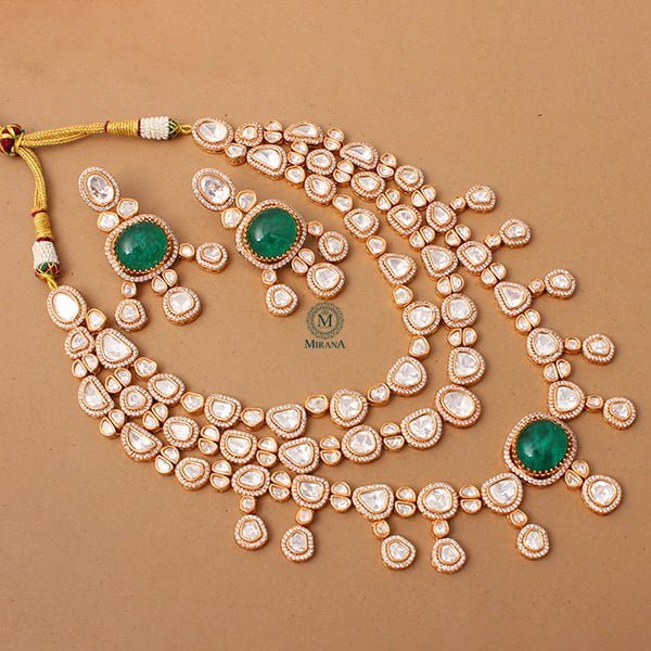 Aadhya Polki Designer Necklace Set