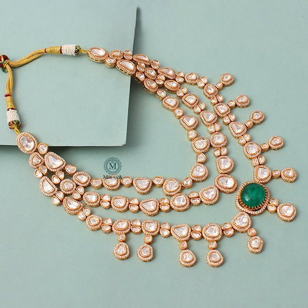 Aadhya Polki Designer Necklace Set