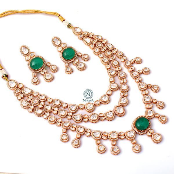 Aadhya Polki Designer Necklace Set