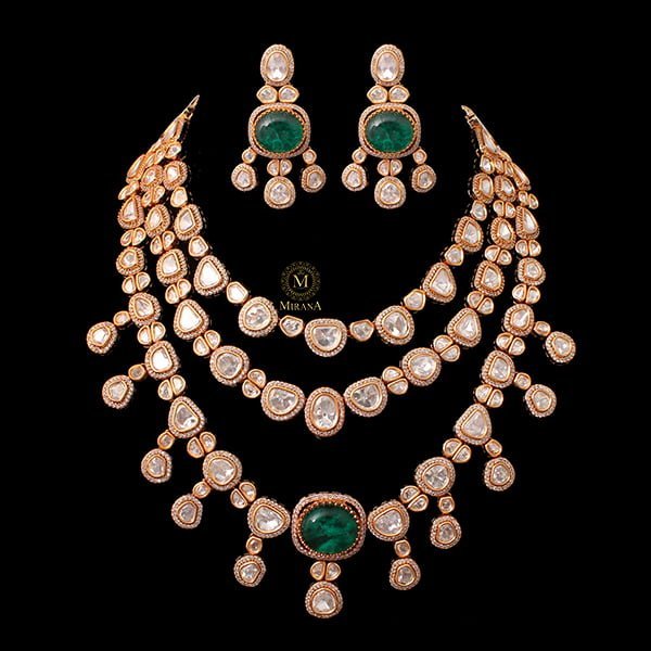 Aadhya Polki Designer Necklace Set