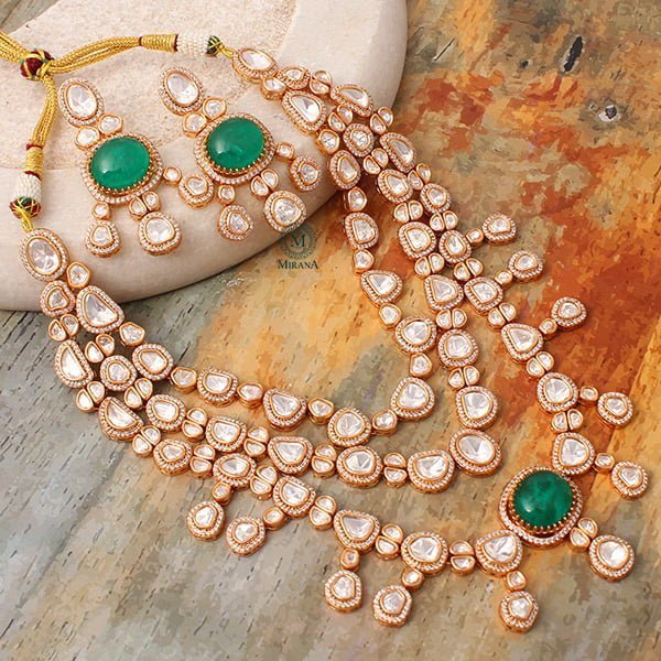 Aadhya Polki Designer Necklace Set