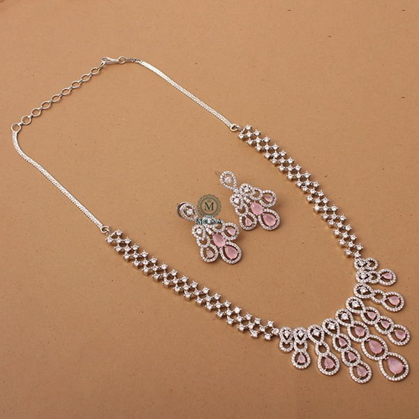 Daisy Pastel Pink Designer Necklace Set