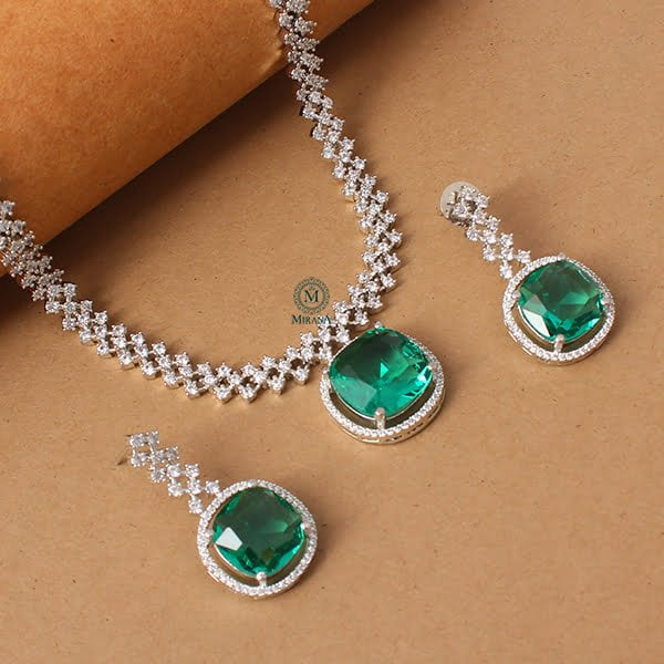 Nomisha Teal Color Designer Necklace Set