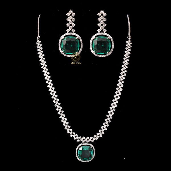 Nomisha Teal Color Designer Necklace Set