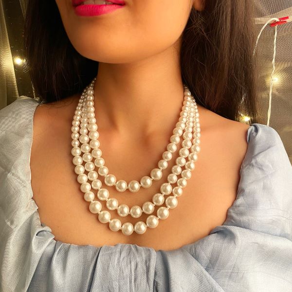 Barbie Three Layered Pearls Necklace