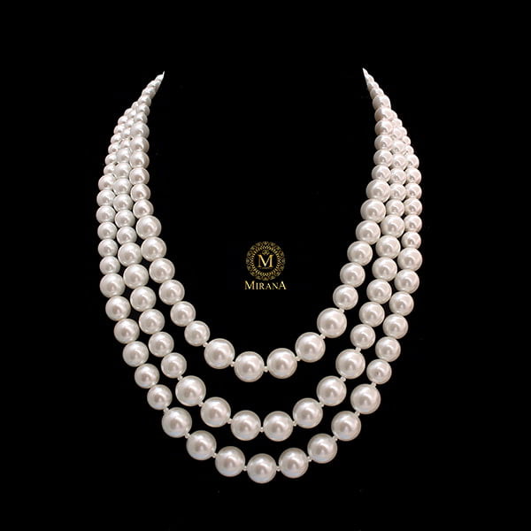 Barbie Three Layered Pearls Necklace