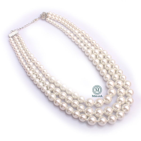 Barbie Three Layered Pearls Necklace