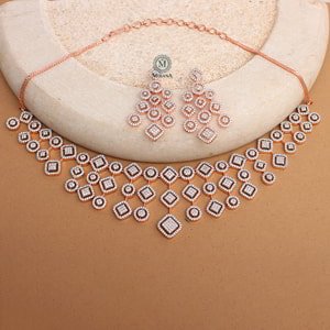 Zulia CZ Designer Necklace Set