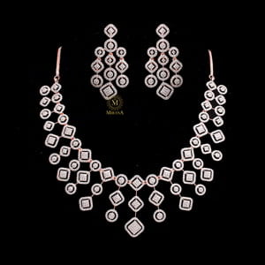 Zulia CZ Designer Necklace Set