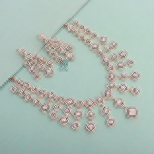 Zulia CZ Designer Necklace Set