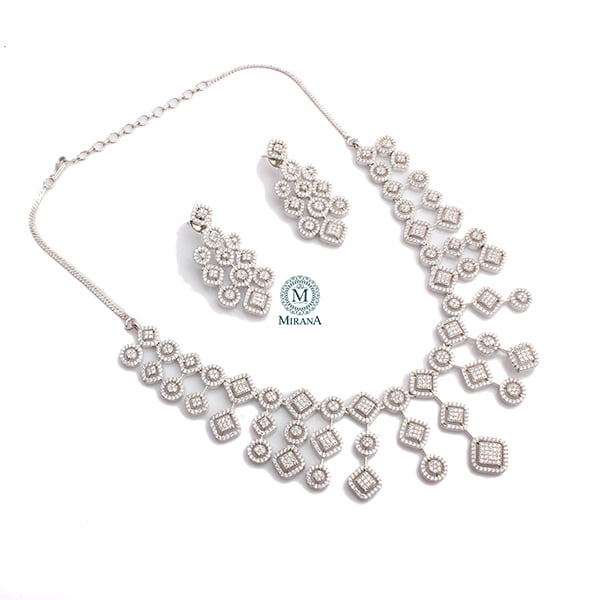 Zulia CZ Designer Necklace Set