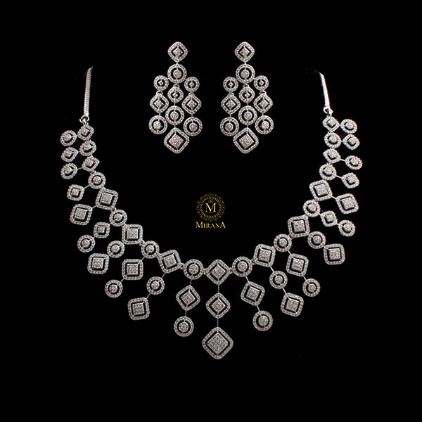 Zulia CZ Designer Necklace Set