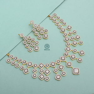 Zulia CZ Designer Necklace Set