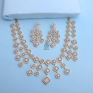 Zulia CZ Designer Necklace Set