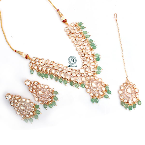 Vedhi Polki Bridal Necklace Set