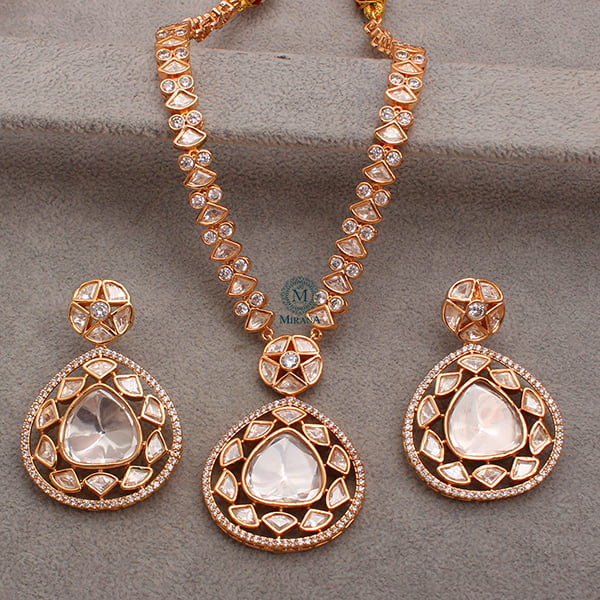 Krishika Polki Long Designer Necklace Set