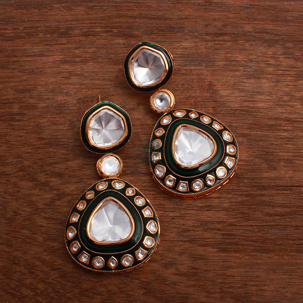 Tisya Polki Long Designer Necklace Set