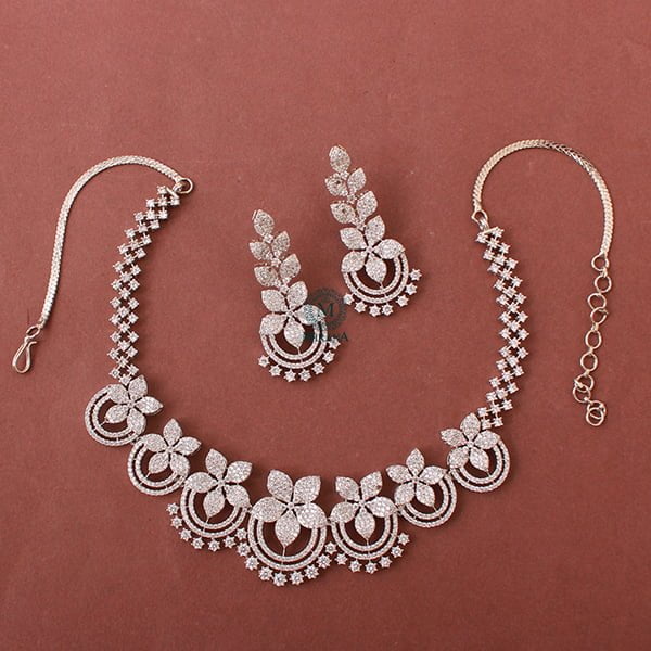 Lily CZ Designer Necklace Set