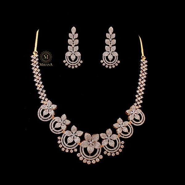 Lily CZ Designer Necklace Set