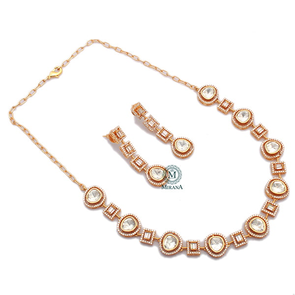 Mihika Polki Designer Necklace Set