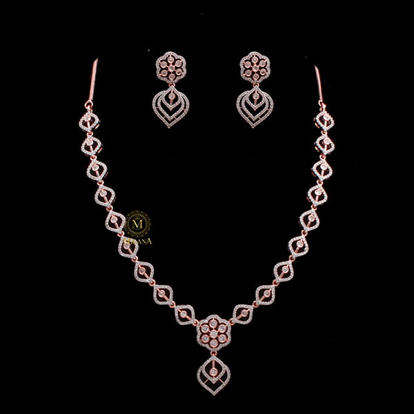 Myrica CZ Designer Necklace Set