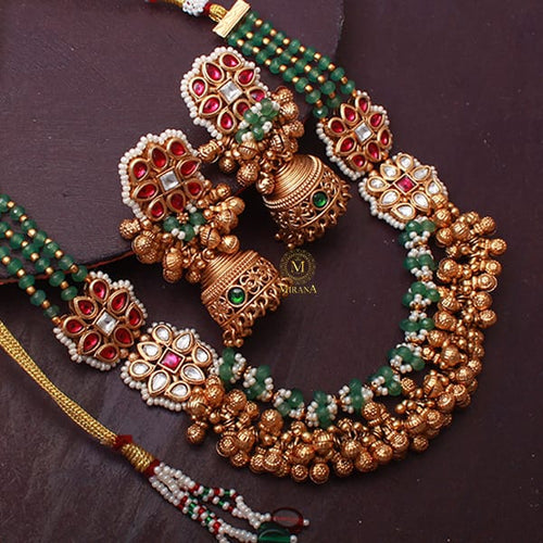 Kitashi Kitashi Multi Colour Antique Necklace Set