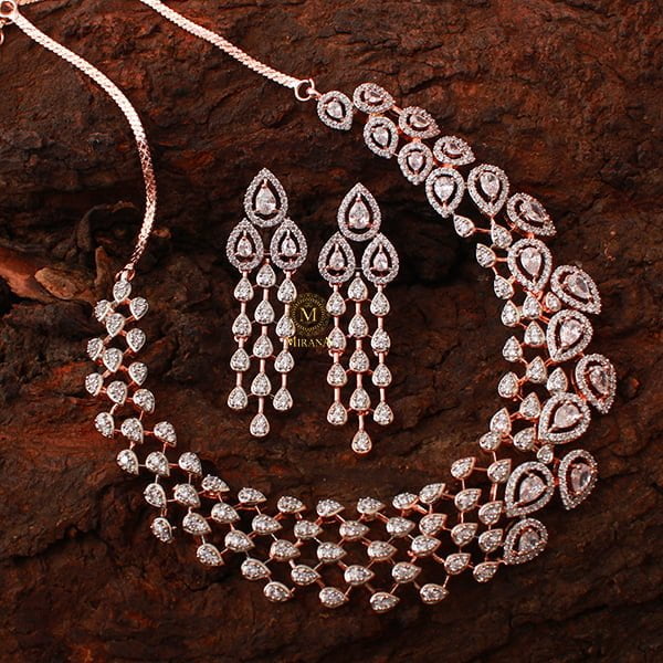 Shyna CZ Designer Necklace Set