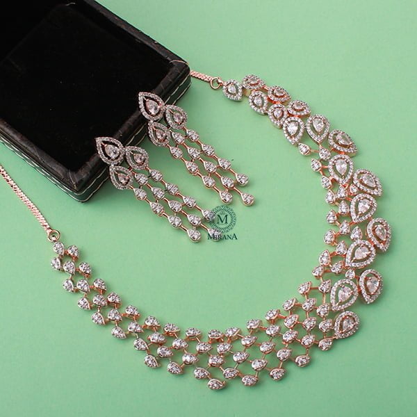 Shyna CZ Designer Necklace Set