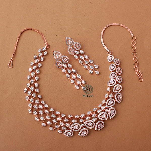 Shyna CZ Designer Necklace Set