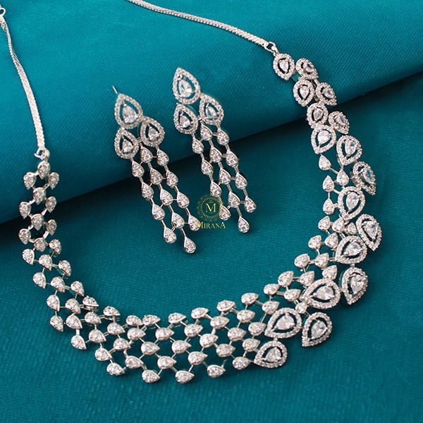 Shyna CZ Designer Necklace Set