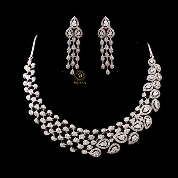 Shyna CZ Designer Necklace Set