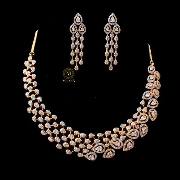 Shyna CZ Designer Necklace Set