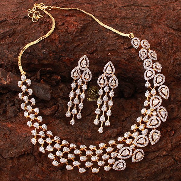 Shyna CZ Designer Necklace Set