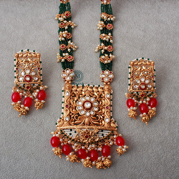 Jaanki Multi Antique Long Necklace Set