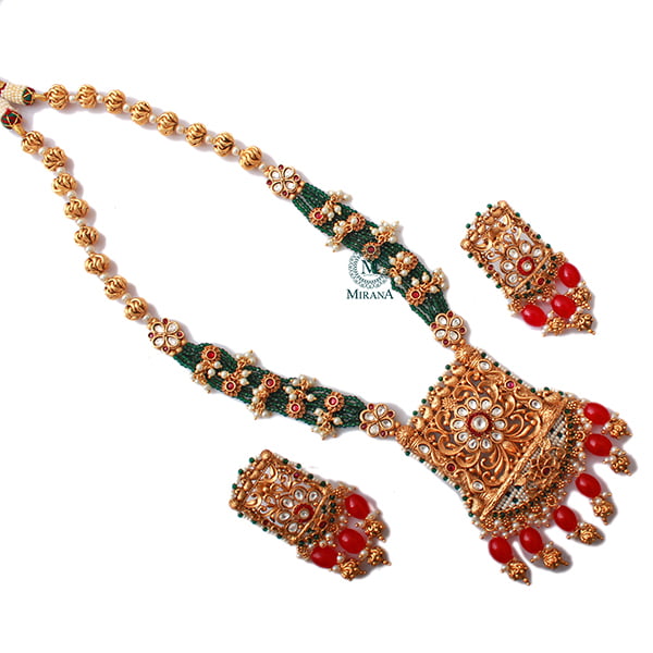 Jaanki Multi Antique Long Necklace Set