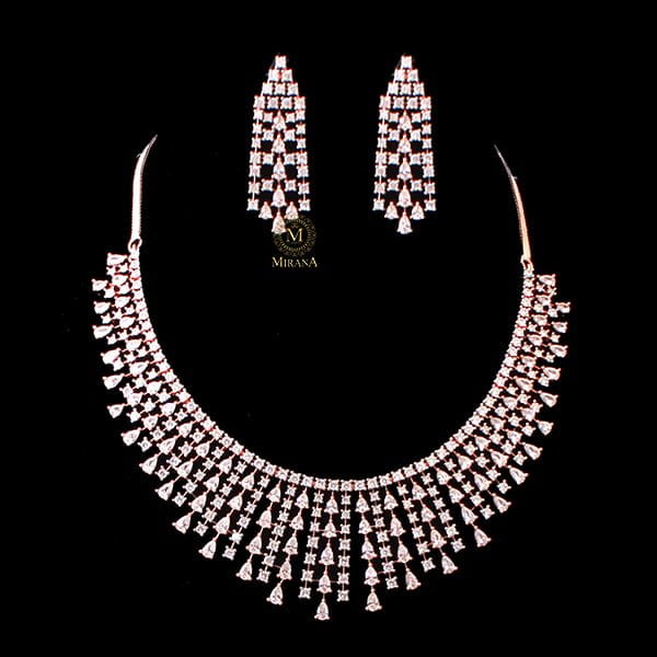 Valentine Waterfall Designer Necklace Set