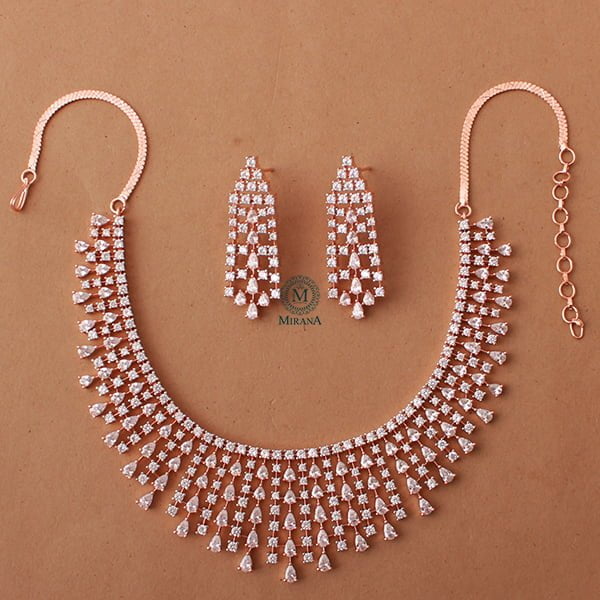 Valentine Waterfall Designer Necklace Set