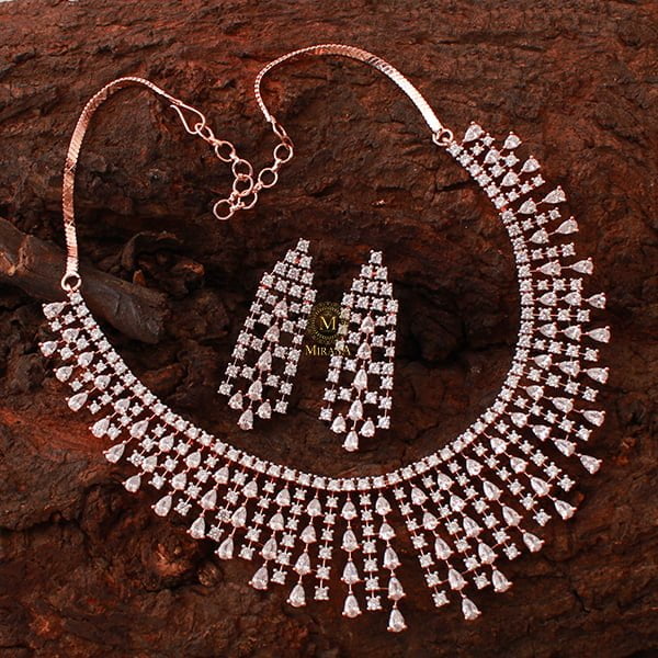 Valentine Waterfall Designer Necklace Set