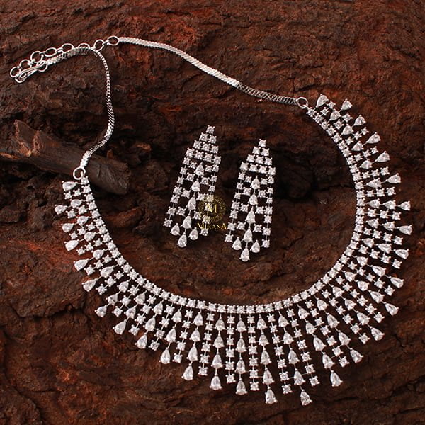 Valentine Waterfall Designer Necklace Set