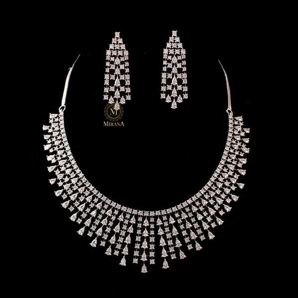 Valentine Waterfall Designer Necklace Set